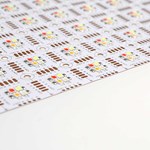 hoja de luz led rgbw